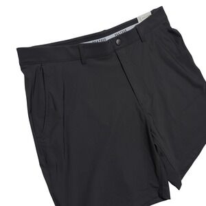 PGA Tour Easy Play Shorts Mens XL Black 4 Way Stretch Pull On UPF 50